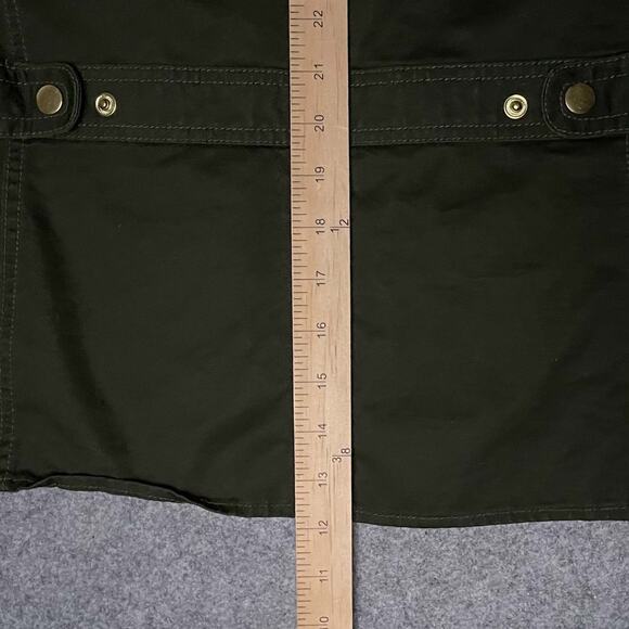 Talbots Utility Jacket Women’s Size 14 Green Long Sleeve Front Pockets Casual - Picture 8 of 8